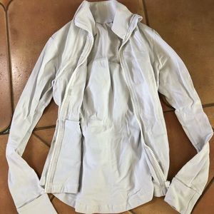 White Lululemon Zipup Jacket